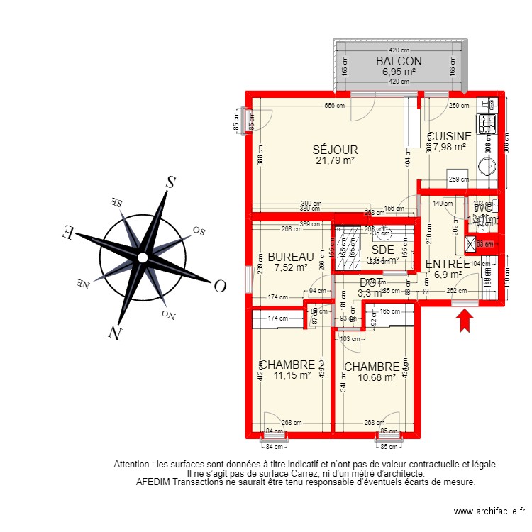 BI22477 -. Plan de 19 pièces et 83 m2