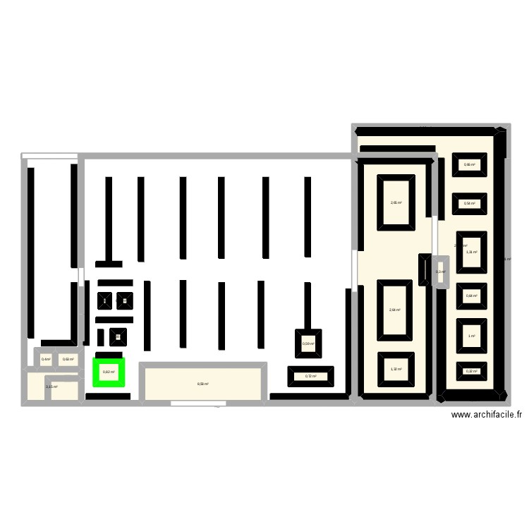 DOSSIER GAMM VERT. Plan de 26 pièces et 99 m2