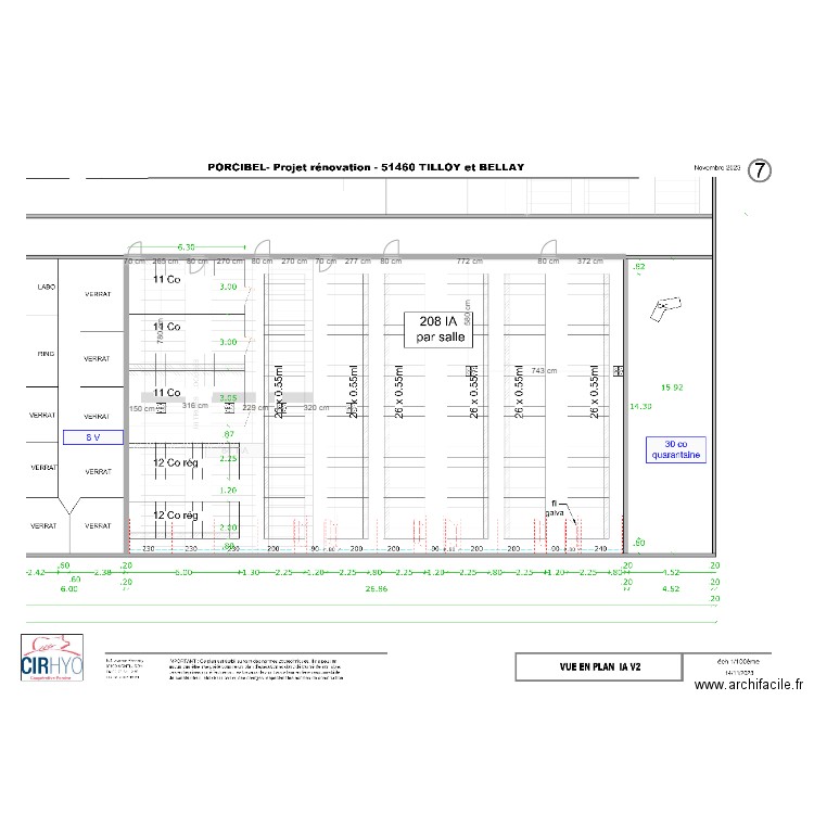 porcibel portes. Plan de 0 pièce et 0 m2