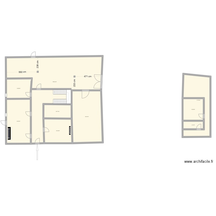 Plan elizaldea. Plan de 11 pièces et 300 m2