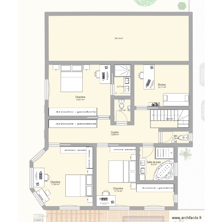 Maison 30. Plan de 19 pièces et 943 m2