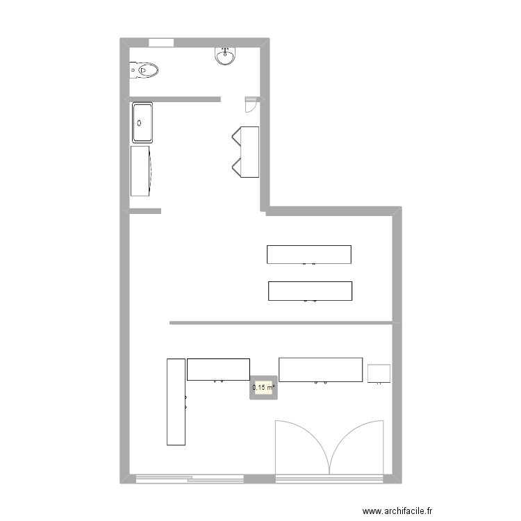 Local El Madina1. Plan de 1 pièce et 0 m2