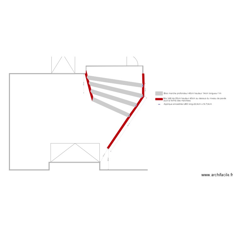 Goncalves 2.05. Plan de 3 pièces et 8 m2