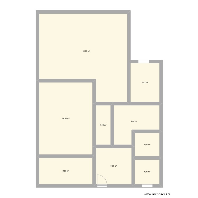 plan aurelien BROONS . Plan de 9 pièces et 121 m2