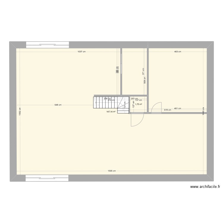 projet C. Plan de 9 pièces et 293 m2