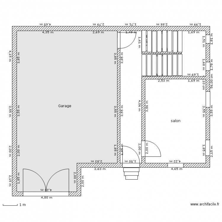 Projet de construction Habitation  niveau 1. Plan de 0 pièce et 0 m2