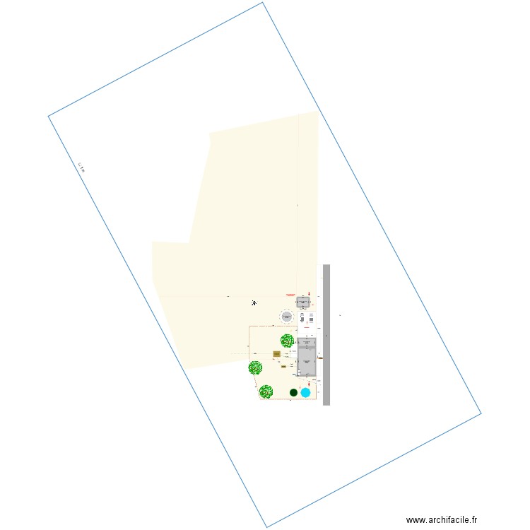 Garage. Plan de 4 pièces et 151 m2