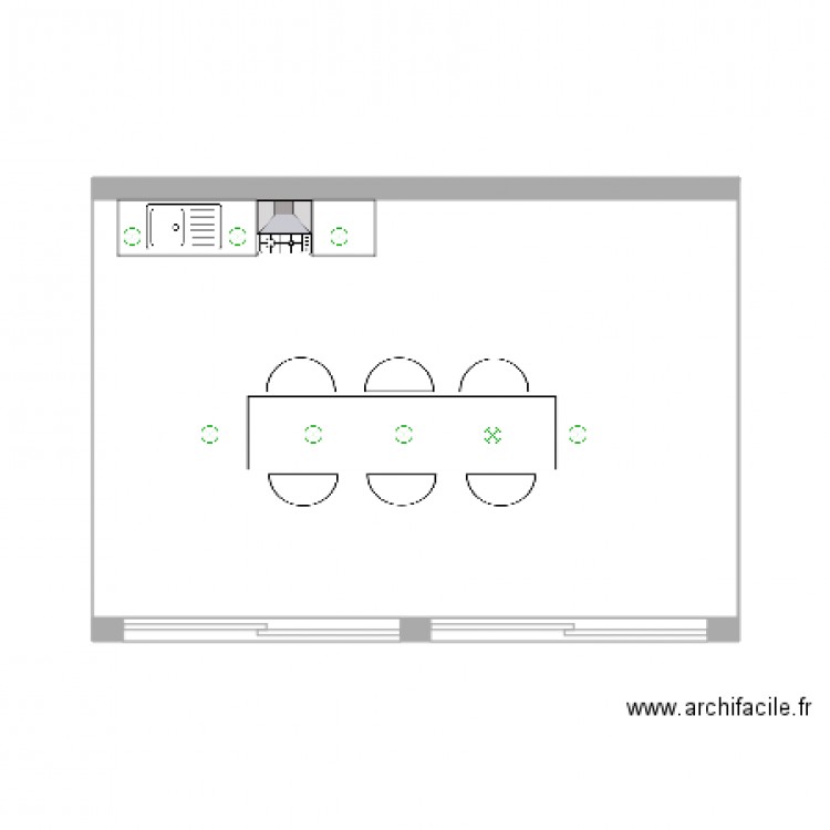 Aménagement véranda René. Plan de 0 pièce et 0 m2