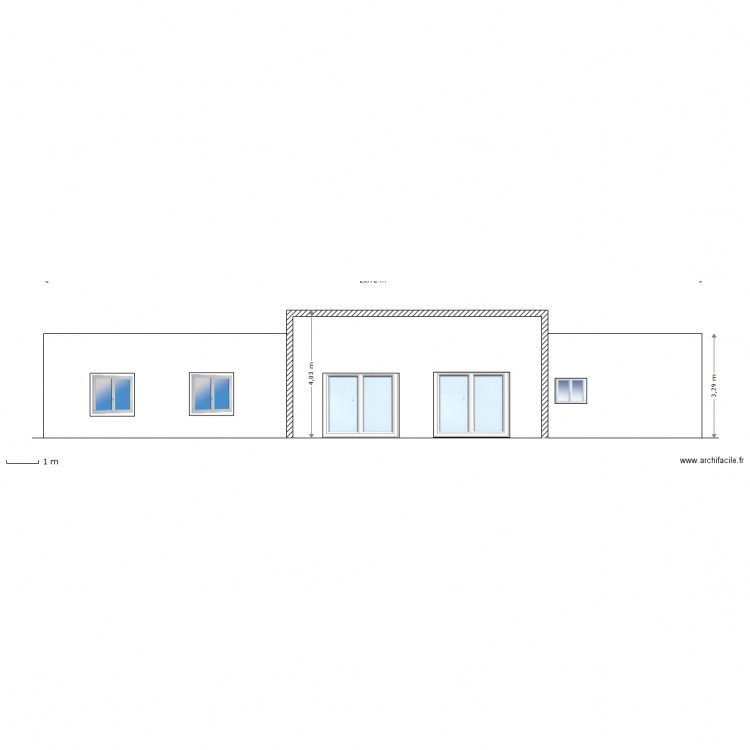 FACADE EST. Plan de 0 pièce et 0 m2