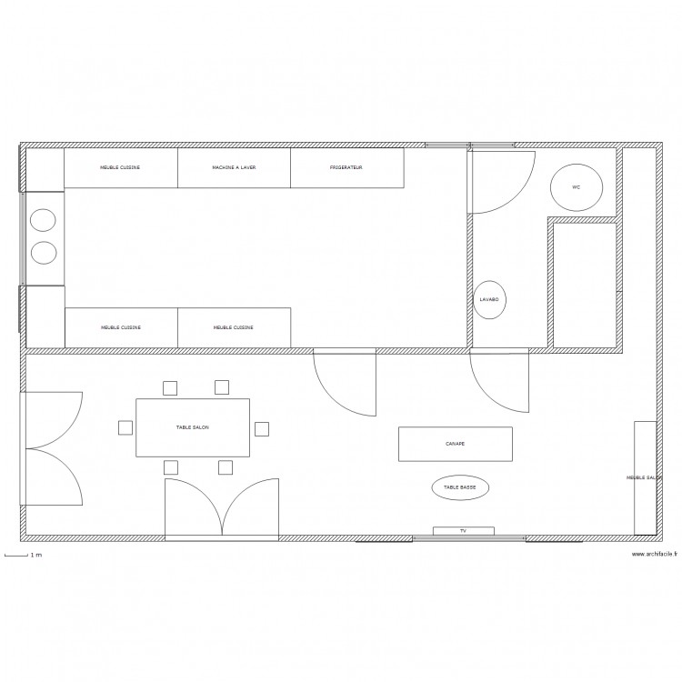 maison beton bois 1. Plan de 0 pièce et 0 m2