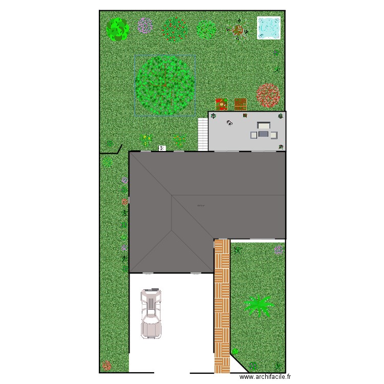 Plan Jardin. Plan de 0 pièce et 0 m2