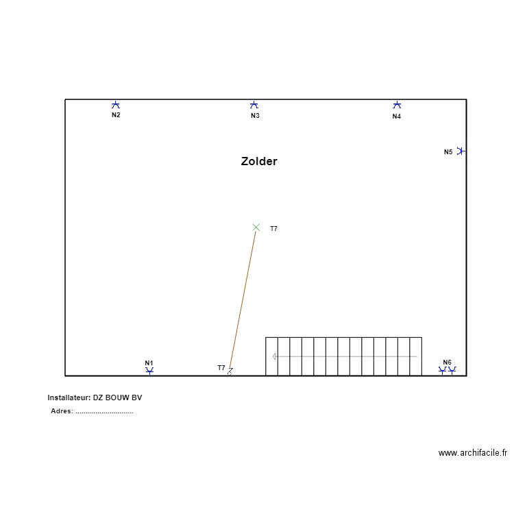 TounsiZolder. Plan de 1 pièce et 49 m2