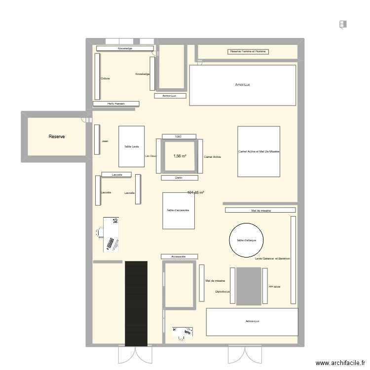 Plan Maison. Plan de 4 pièces et 111 m2