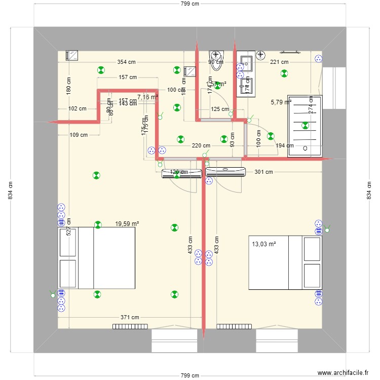 MAISON AQUITAINE ATLANTIQUE - civrac. Plan de 5 pièces et 47 m2