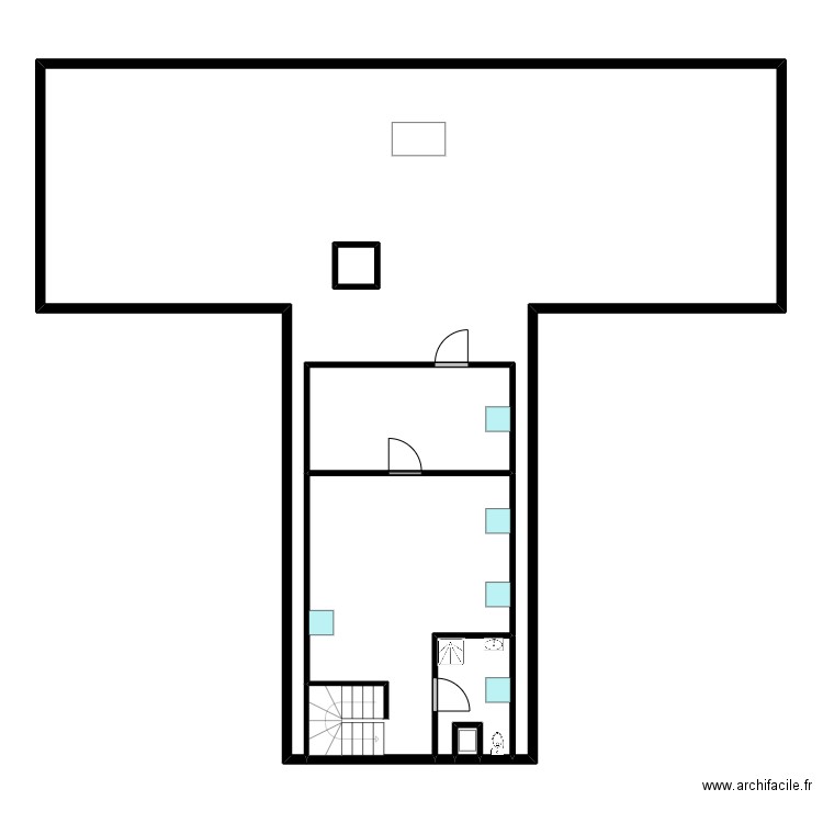 R+3 ASE. Plan de 6 pièces et 165 m2