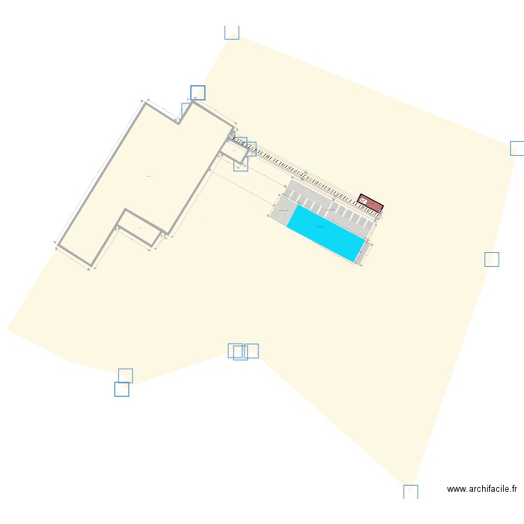 Projet piscine. Plan de 0 pièce et 0 m2