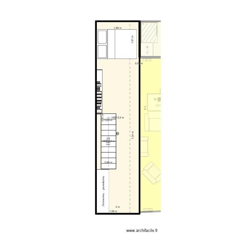 Postel Projet Aménagement 1. Plan de 0 pièce et 0 m2