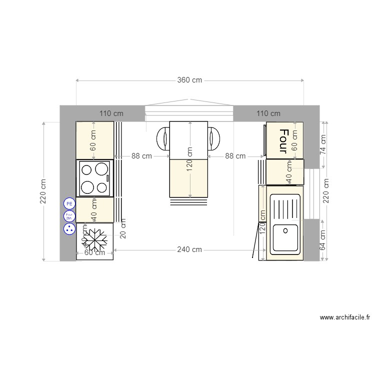 CUISINE 1 8. Plan de 0 pièce et 0 m2