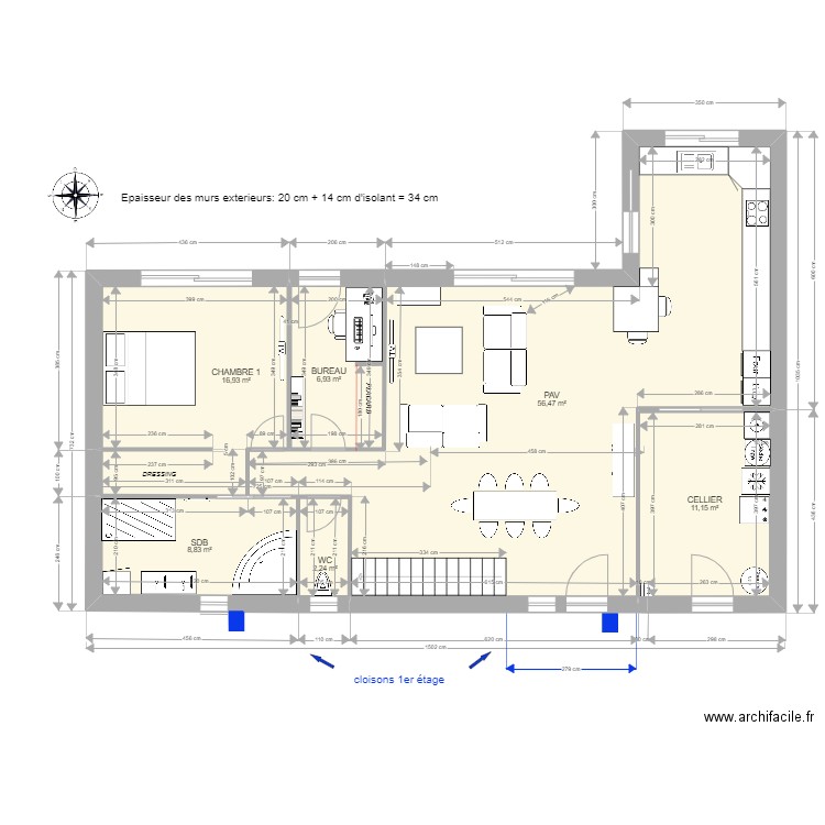 RECONSTRUCTION A L'IDENTIQUE 1. Plan de 0 pièce et 0 m2