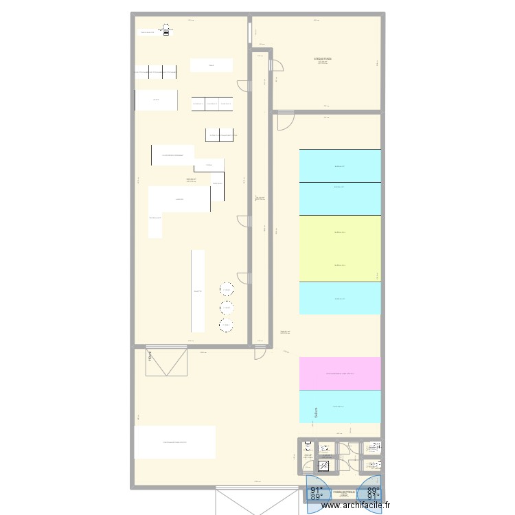 PLAN 1260M2 OPEN SPACE v6. Plan de 0 pièce et 0 m2