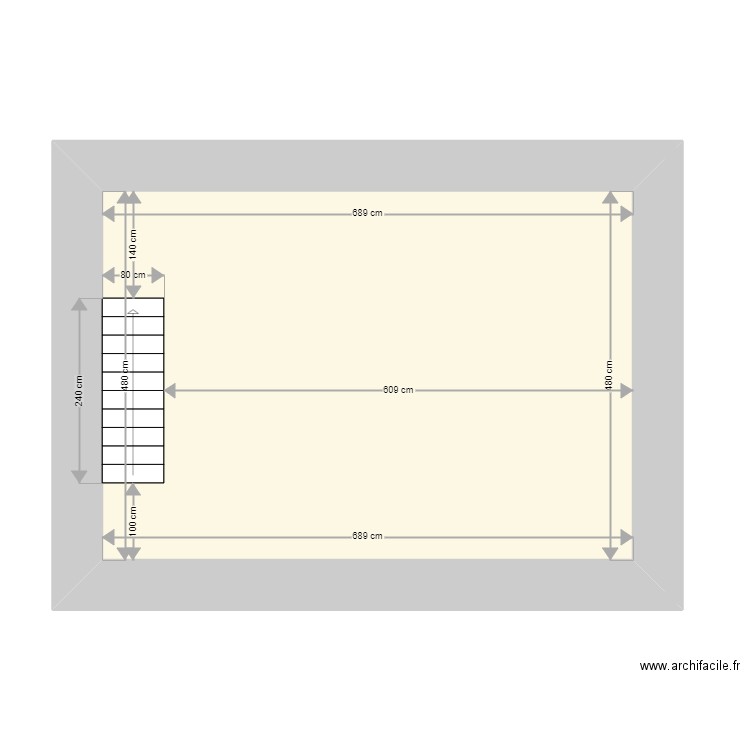 Maison grenier existant. Plan de 0 pièce et 0 m2