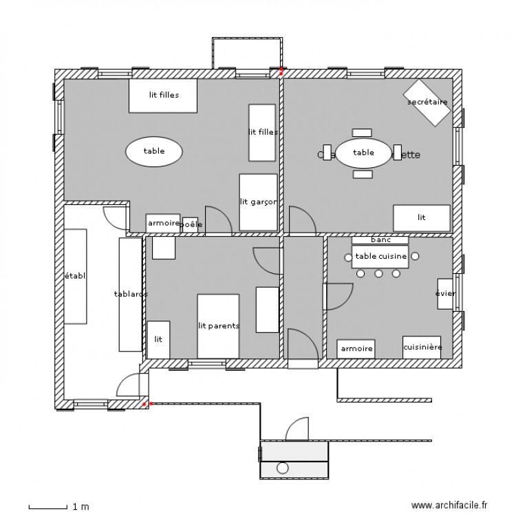 Appartement sur boulangerie Dubuis. Plan de 0 pièce et 0 m2