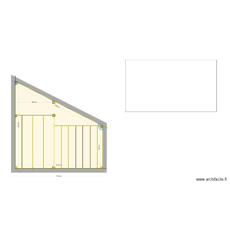 Carport CHARPENTE. Plan de 1 pièce et 34 m2