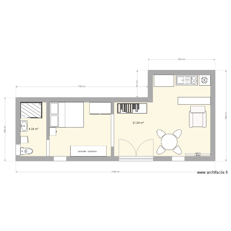 Annexe maison v3. Plan de 0 pièce et 0 m2