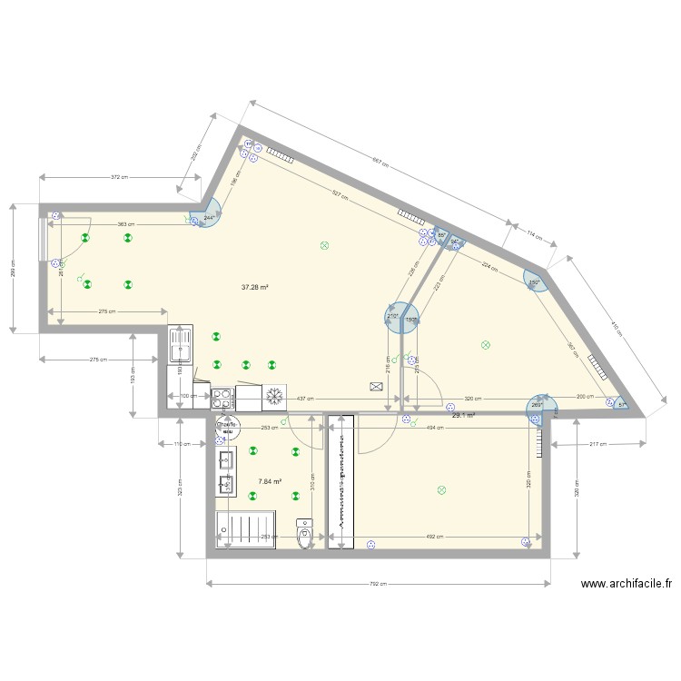 T3 PARIS. Plan de 0 pièce et 0 m2