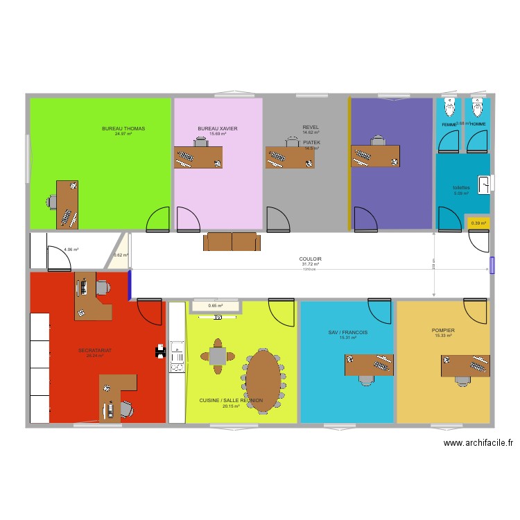 DERNIER PLAN COMPLET 1 ER ETAGE DU 02 avril 2021. Plan de 0 pièce et 0 m2