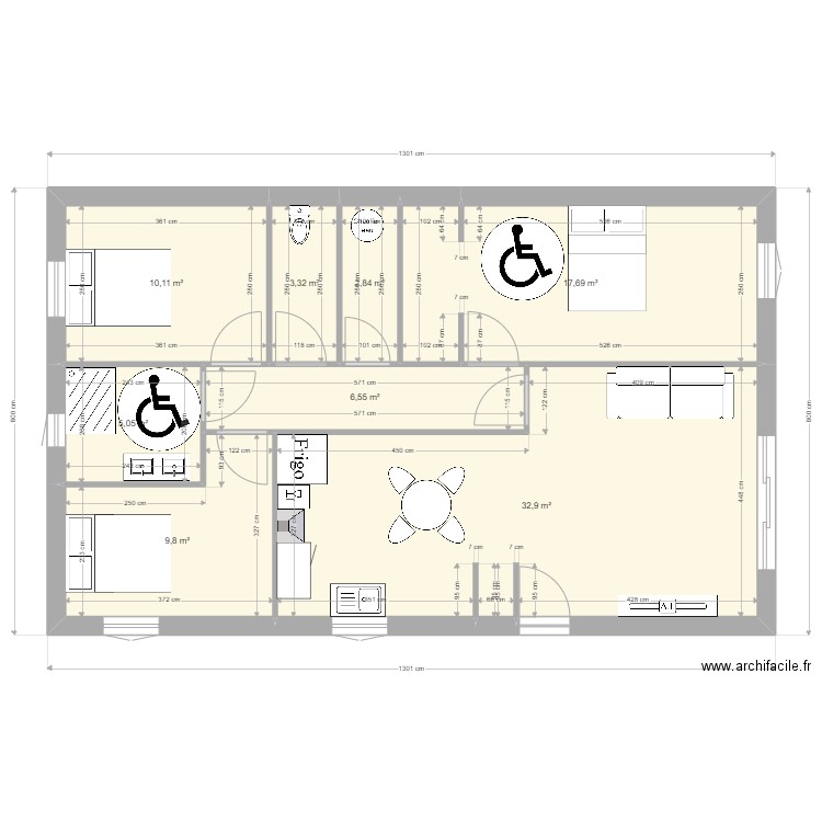 maison 89m2 Baleste. Plan de 0 pièce et 0 m2