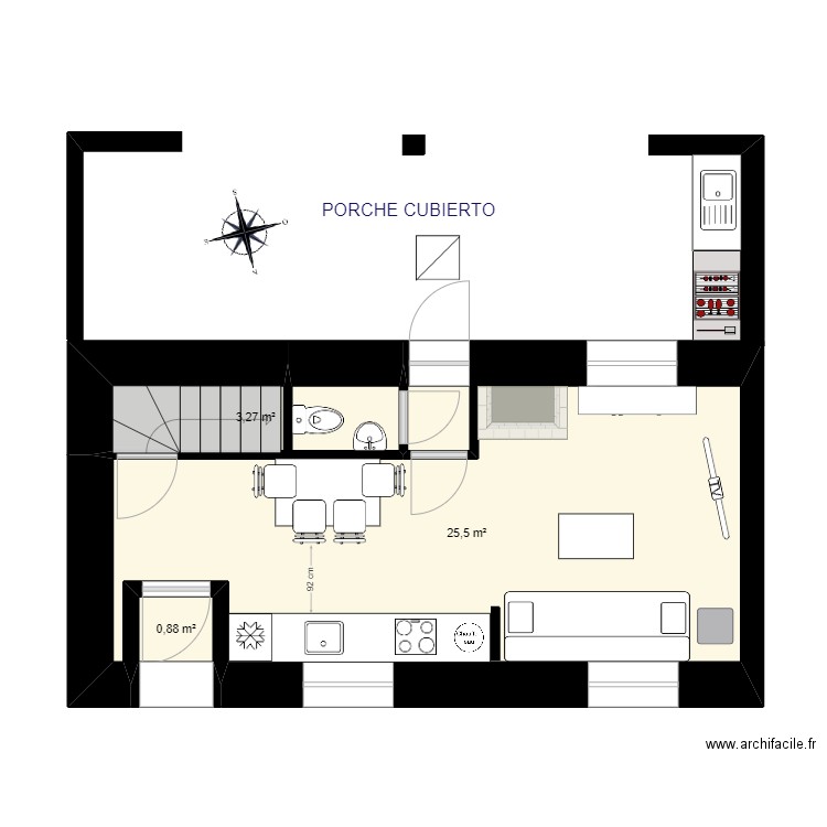 PLANTA BAJA APTO. A   (IZQUIERDA)   07   porche. Plan de 0 pièce et 0 m2