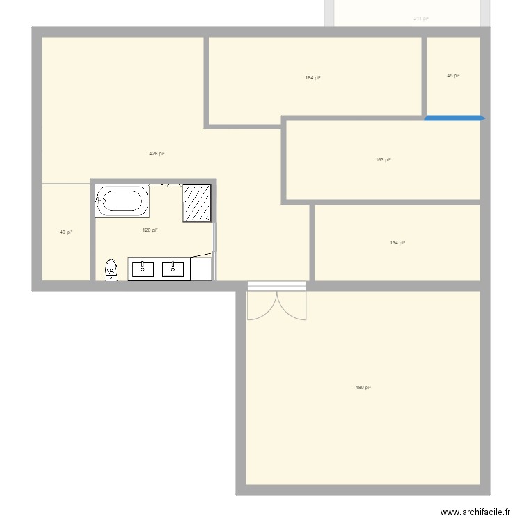 moi et binou. Plan de 0 pièce et 0 m2