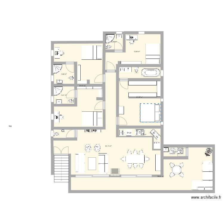 GVB. Plan de 0 pièce et 0 m2