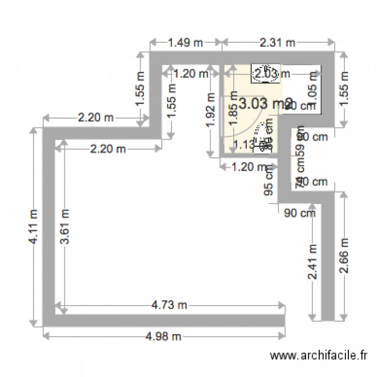 cabourg etage2. Plan de 0 pièce et 0 m2