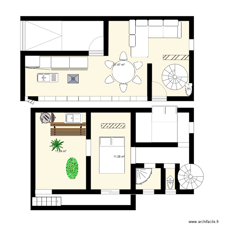 blain. Plan de 0 pièce et 0 m2