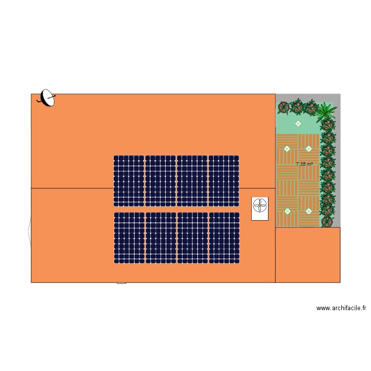 Casa de Bruno techo. Plan de 0 pièce et 0 m2