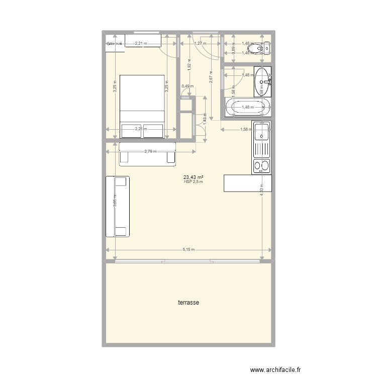 05 263 sol complet + plinthes . Plan de 0 pièce et 0 m2