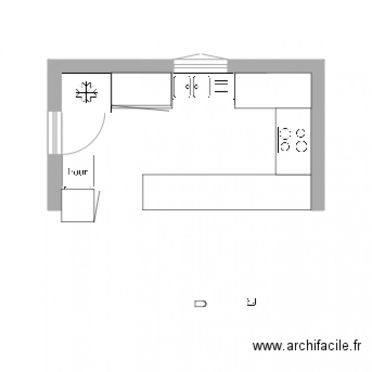 Cuisine. Plan de 0 pièce et 0 m2