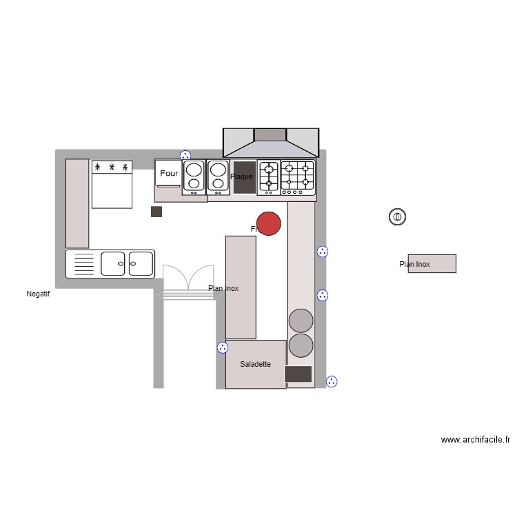 Cuisine Nautilus - Plan dessiné par oberrada