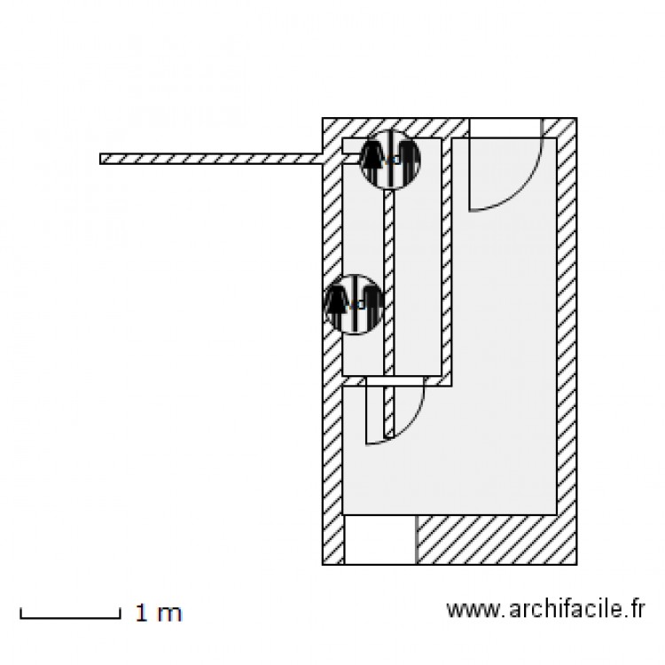 wc bas assenissement. Plan de 0 pièce et 0 m2