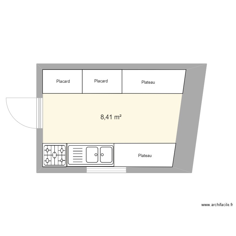 Cuisine Jardin 2. Plan de 0 pièce et 0 m2