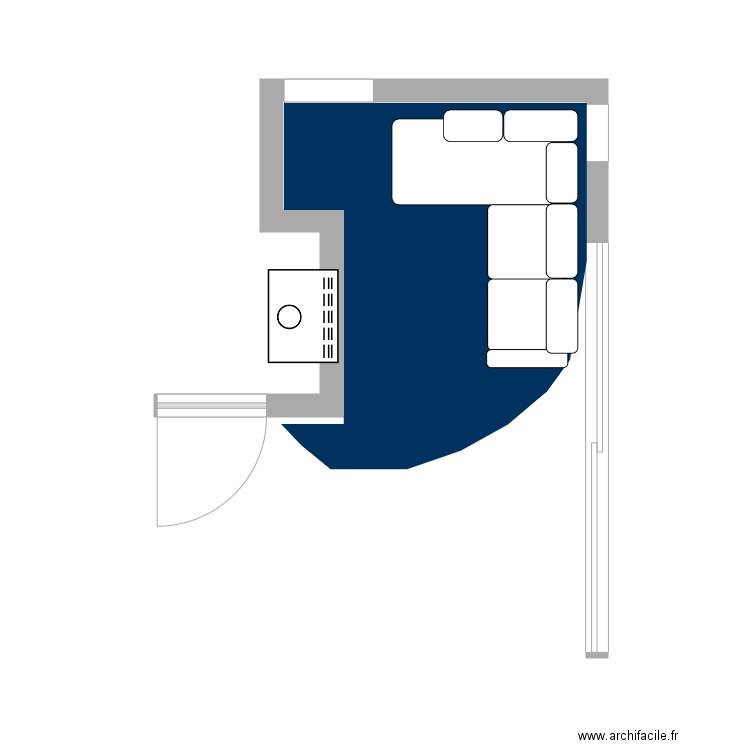 salon. Plan de 0 pièce et 0 m2