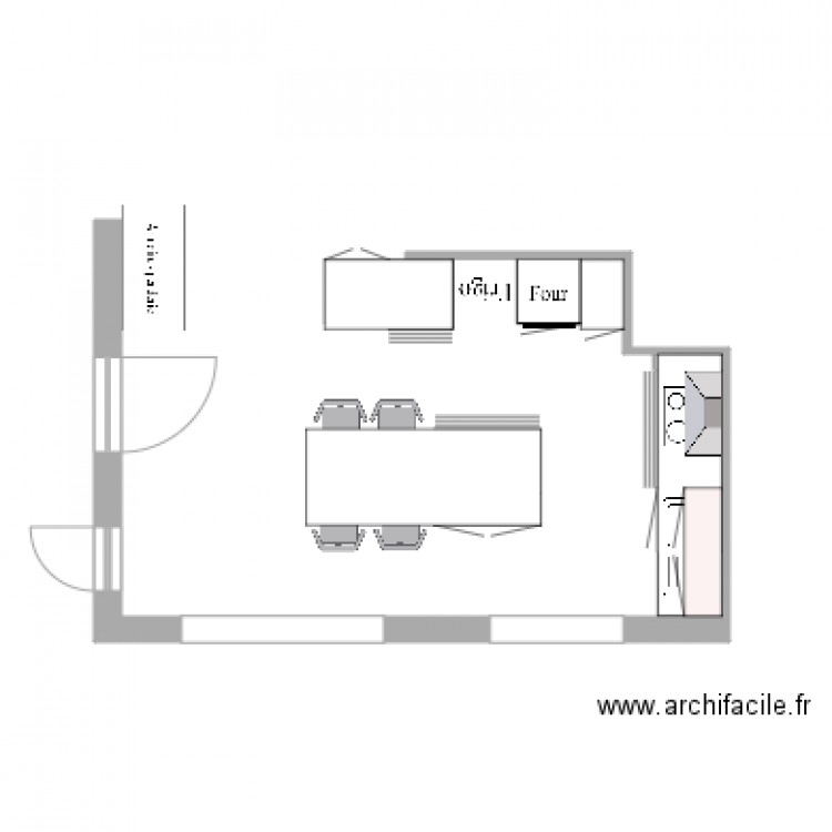 Cuisine 2016. Plan de 0 pièce et 0 m2