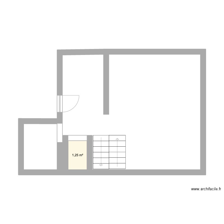 CERVINIA SEJOUR CUISINE. Plan de 1 pièce et 1 m2