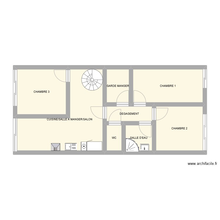 COLOCATION CERGY. Plan de 0 pièce et 0 m2