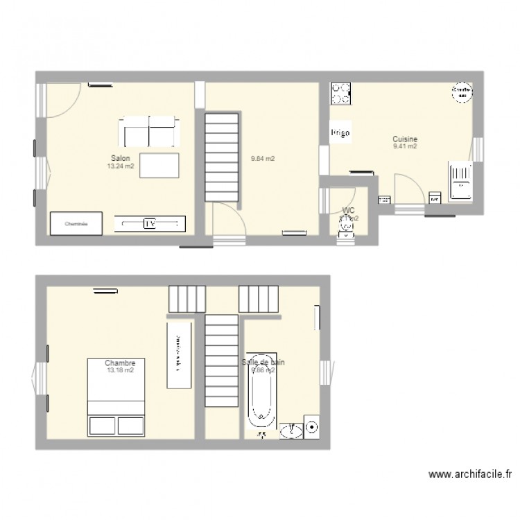 maison coutras. Plan de 0 pièce et 0 m2