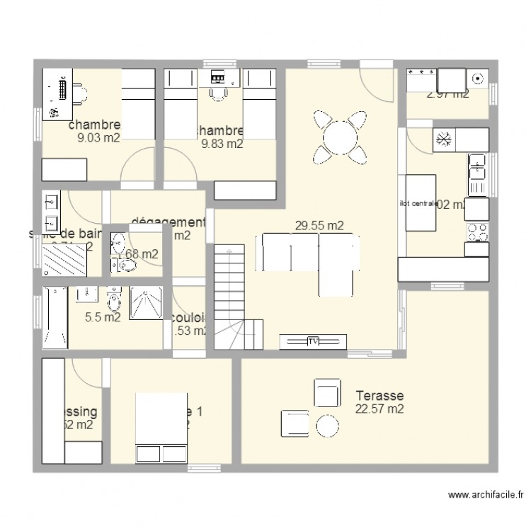 MAISON meuble. Plan de 0 pièce et 0 m2