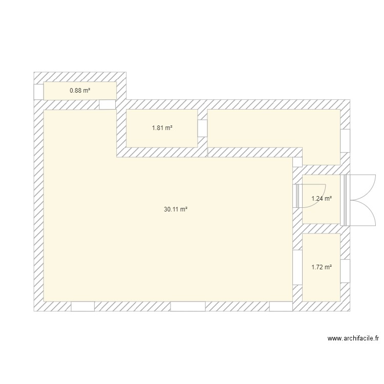 le carat. Plan de 0 pièce et 0 m2