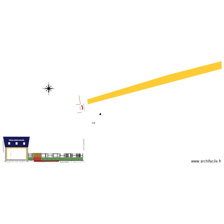 COUPE 3B. Plan de 0 pièce et 0 m2